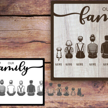 Intra απο ξύλο plywood 3mm-4mm πάχος – Εξατομικευμένη Προσαρμοσμένη Οικογενειακή Κοπή Laser Δίασταση 20x20 cm INTRAFABR-124401947 - Image 3