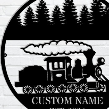 Intra απο ξύλο plywood 3mm-4mm πάχος – Εξατομικευμένη προσαρμοσμένη  πινακίδα τρένου Δίασταση  20x20 cm INTRAFABR-106720388 - Image 1