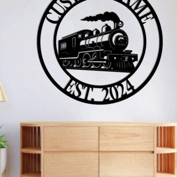 Intra απο ξύλο plywood 3mm-4mm πάχος – Εξατομικευμένη προσαρμοσμένη  πινακίδα τρένου Δίασταση  20x20 cm INTRAFABR-106720420 - Image 3