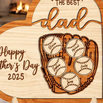Intra απο ξύλο plywood 3mm-4mm πάχος – Εξατομικευμένο Daddy Great Catch HeartSign Δίασταση  40x30 cm INTRAFABR-118592527 - Image 4