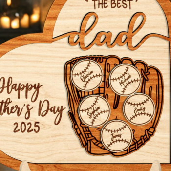 Intra απο ξύλο plywood 3mm-4mm πάχος – Εξατομικευμένο Daddy Great Catch HeartSign Δίασταση  40x30 cm INTRAFABR-118592527 - Image 5