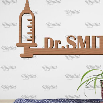 Intra απο ξύλο plywood 3mm-4mm πάχος – Εξατομικευμένη δέσμη Laser Signs Doctor Δίασταση 40x30 cm INTRAFABR-99009239 - Image 5