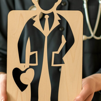 Intra απο ξύλο plywood 3mm-4mm πάχος – Personalized Doctor Signs Δίασταση  40x30 cm INTRAFABR-99634301 - Image 1