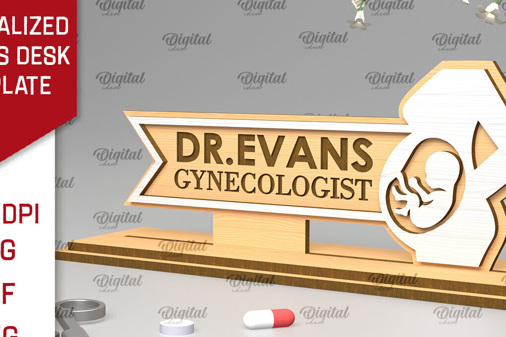 Intra απο ξύλο plywood 3mm-4mm πάχος – Προσωποποιημένη πινακίδα γραφείου Doctors Δίασταση  20x20 cm INTRAFABR-97305977