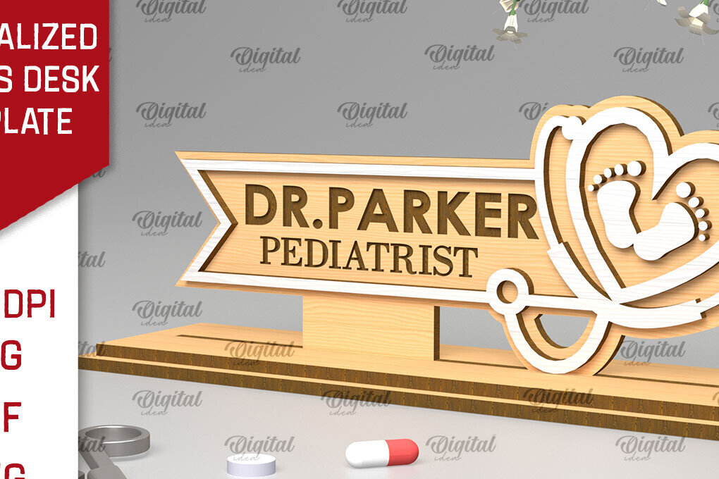 Intra απο ξύλο plywood 3mm-4mm πάχος – Προσωποποιημένη πινακίδα γραφείου Doctors Δίασταση  20x20 cm INTRAFABR-97640751