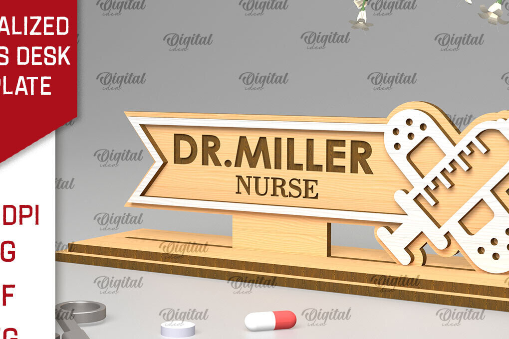 Intra απο ξύλο plywood 3mm-4mm πάχος – Προσωποποιημένη πινακίδα γραφείου Doctors Δίασταση  20x20 cm INTRAFABR-97640873