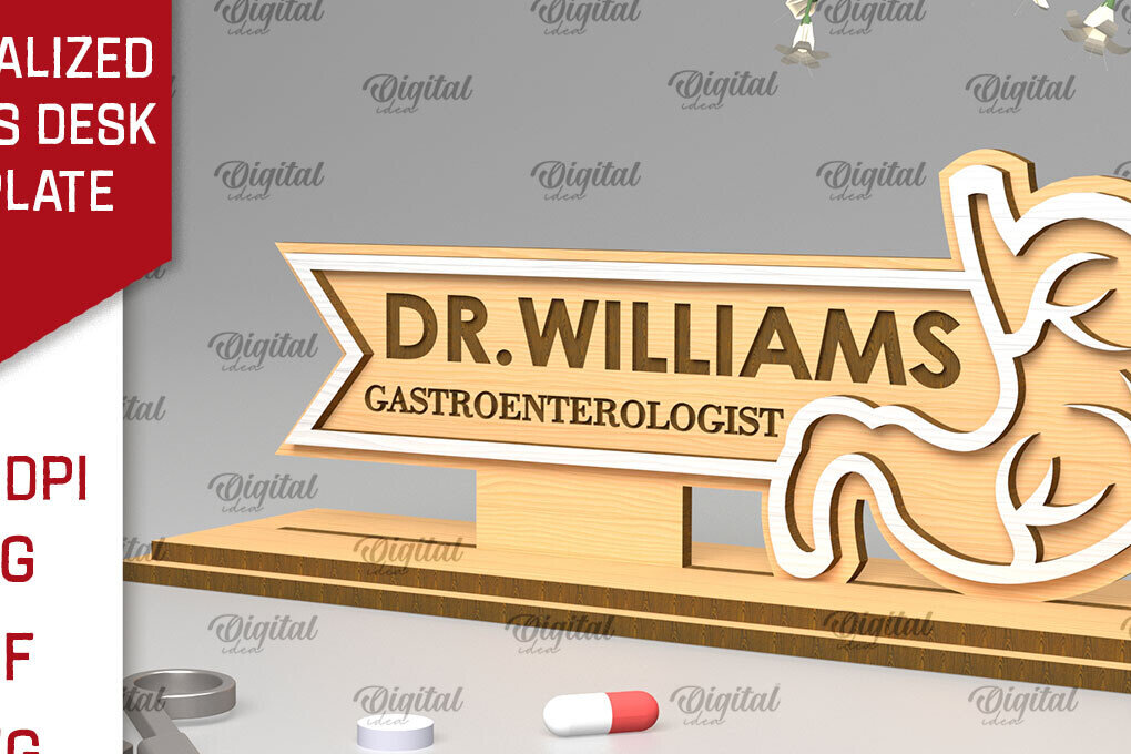 Intra απο ξύλο plywood 3mm-4mm πάχος – Προσωποποιημένη πινακίδα γραφείου Doctors Δίασταση  20x20 cm INTRAFABR-97298266