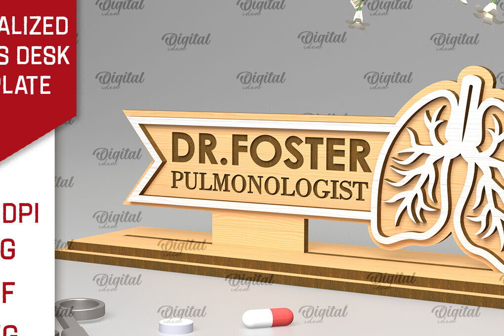 Intra απο ξύλο plywood 3mm-4mm πάχος – Προσωποποιημένη πινακίδα γραφείου Doctors Δίασταση  20x20 cm INTRAFABR-97305770