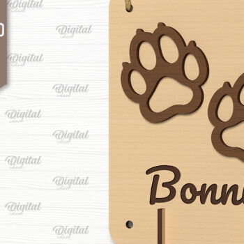 Intra απο ξύλο plywood 3mm-4mm πάχος – Εξατομικευμένη θήκη λουριών σκύλου Δίασταση  20x20 cm INTRAFABR-102598016 - Image 1