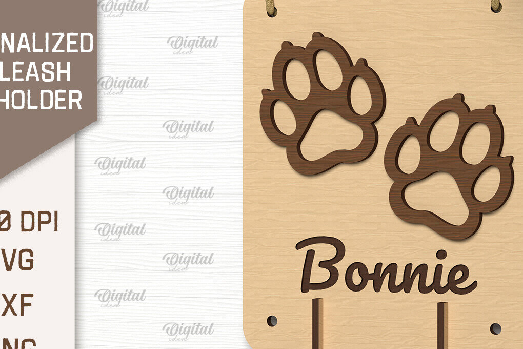 Intra απο ξύλο plywood 3mm-4mm πάχος – Εξατομικευμένη θήκη λουριών σκύλου Δίασταση  20x20 cm INTRAFABR-102598016