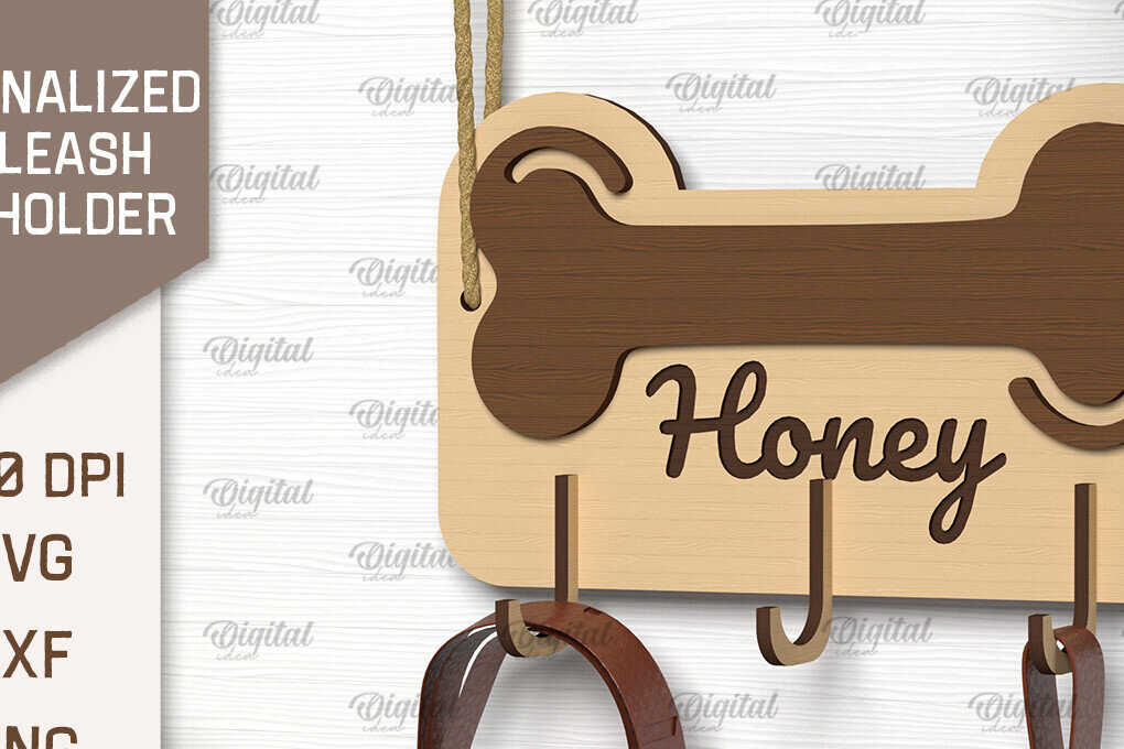 Intra απο ξύλο plywood 3mm-4mm πάχος – Εξατομικευμένη θήκη λουριών σκύλου Δίασταση  20x20 cm INTRAFABR-102598131