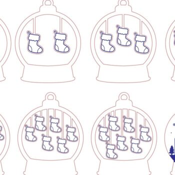 Intra απο ξύλο plywood 3mm-4mm πάχος – Προσωποποιημένο Dog Lover Family SnowGlobe Δίασταση  20x20 cm INTRAFABR-111371830 - Image 5