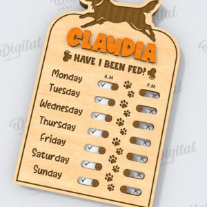 Intra απο ξύλο plywood 3mm-4mm πάχος – Εξατομικευμένη Tracker Dog Δίασταση  20x20 cm INTRAFABR-118908492