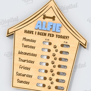 Intra απο ξύλο plywood 3mm-4mm πάχος – Εξατομικευμένη Tracker Dog Δίασταση  20x20 cm INTRAFABR-118908685