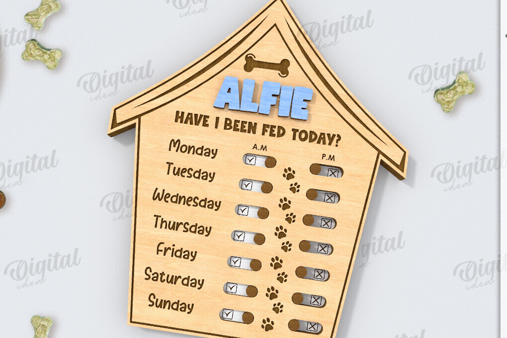 Intra απο ξύλο plywood 3mm-4mm πάχος – Εξατομικευμένη Tracker Dog Δίασταση  20x20 cm INTRAFABR-118908685