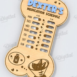 Intra απο ξύλο plywood 3mm-4mm πάχος – Εξατομικευμένη Tracker Dog Δίασταση  20x20 cm INTRAFABR-118908713