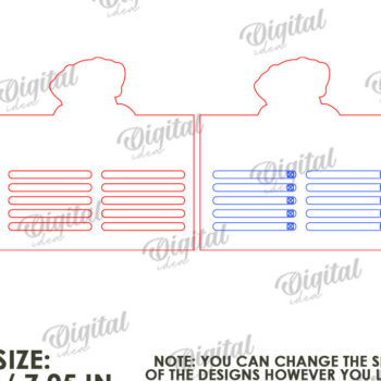 Intra απο ξύλο plywood 3mm-4mm πάχος – Εξατομικευμένη Tracker Dog Δίασταση  20x20 cm INTRAFABR-118908781 - Image 2