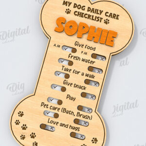 Intra απο ξύλο plywood 3mm-4mm πάχος – Εξατομικευμένη Tracker Dog Δίασταση  20x20 cm INTRAFABR-118908458