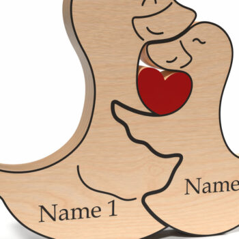 Intra απο ξύλο plywood 3mm-4mm πάχος – Εξατομικευμένο Duck Family Puzzle Δίασταση  20x20 cm INTRAFABR-121965193 - Image 9