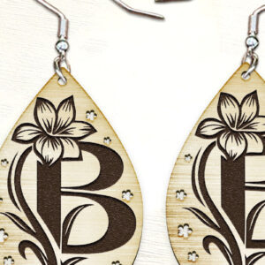 Intra απο ξύλο plywood 3mm-4mm πάχος – Εξατομικευμένα σκουλαρίκια. Δίασταση  5x5 cm INTRAFABR-123572441