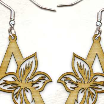 Intra απο ξύλο plywood 3mm-4mm πάχος – Εξατομικευμένα σκουλαρίκια. Δίασταση  5x5 cm INTRAFABR-123578752 - Image 1