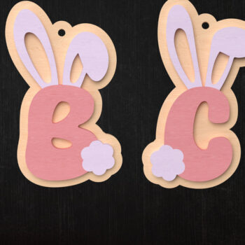 Intra απο ξύλο plywood 3mm-4mm πάχος – Εξατομικευμένο Πασχαλινό Καλάθι Ετικέτα Δίασταση  20x20 cm INTRAFABR-115518717 - Image 1