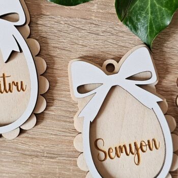 Intra απο ξύλο plywood 3mm-4mm πάχος – Εξατομικευμένη Πασχαλινή Ετικέτα Δίασταση 20x20 cm INTRAFABR-118353520 - Image 7