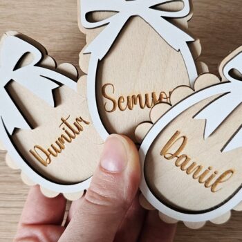 Intra απο ξύλο plywood 3mm-4mm πάχος – Εξατομικευμένη Πασχαλινή Ετικέτα Δίασταση 20x20 cm INTRAFABR-118353520 - Image 9