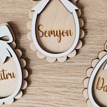 Intra απο ξύλο plywood 3mm-4mm πάχος – Εξατομικευμένη Πασχαλινή Ετικέτα Δίασταση 20x20 cm INTRAFABR-118353520 - Image 11