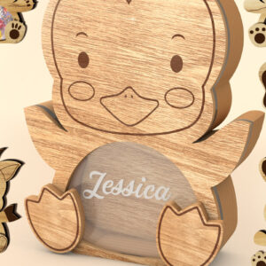 Intra απο ξύλο plywood 3mm-4mm πάχος – Εξατομικευμένο Πασχαλινό Πακέτο Animals Box Δίασταση  20x20 cm INTRAFABR-26425946