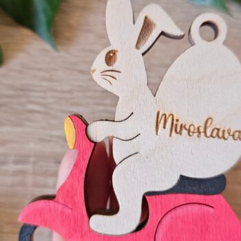 Intra απο ξύλο plywood 3mm-4mm πάχος – Εξατομικευμένο Πασχαλινό Μπάνι Σκούτερ Keycha Δίασταση  20x20 cm INTRAFABR-118421331 - Image 6