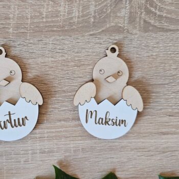 Intra απο ξύλο plywood 3mm-4mm πάχος – Εξατομικευμένη Πασχαλινή Ετικέτα Custom Δίασταση  20x20 cm INTRAFABR-118353702 - Image 7