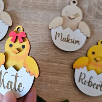 Intra απο ξύλο plywood 3mm-4mm πάχος – Εξατομικευμένη Πασχαλινή Ετικέτα Custom Δίασταση  20x20 cm INTRAFABR-118353702 - Image 8