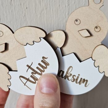 Intra απο ξύλο plywood 3mm-4mm πάχος – Εξατομικευμένη Πασχαλινή Ετικέτα Custom Δίασταση  20x20 cm INTRAFABR-118353702 - Image 10