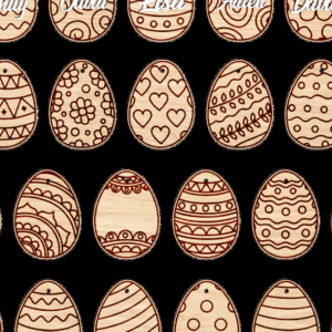 Intra απο ξύλο plywood 3mm-4mm πάχος – Εξατομικευμένη ετικέτα ονόματος Πασχαλινού αυγού Δίασταση  20x20 cm INTRAFABR-117924083