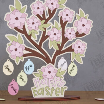 Intra απο ξύλο plywood 3mm-4mm πάχος – Εξατομικευμένη δέσμη πασχαλινών αυγών |CNC Δίασταση  20x20 cm INTRAFABR-116411541 - Image 8