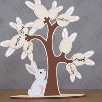 Intra απο ξύλο plywood 3mm-4mm πάχος – Εξατομικευμένη δέσμη πασχαλινών αυγών |CNC Δίασταση  20x20 cm INTRAFABR-116411541 - Image 12