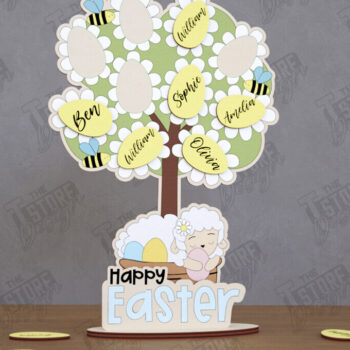 Intra απο ξύλο plywood 3mm-4mm πάχος – Εξατομικευμένο Πασχαλινό Αυγό | Αργία Δίασταση  20x20 cm INTRAFABR-116410714 - Image 1