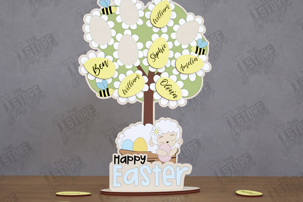 Intra απο ξύλο plywood 3mm-4mm πάχος – Εξατομικευμένο Πασχαλινό Αυγό | Αργία Δίασταση  20x20 cm INTRAFABR-116410714