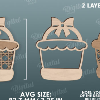 Intra απο ξύλο plywood 3mm-4mm πάχος – Προσωποποιημένη Πασχαλινή Ετικέτα κοπής με λέιζερ Δίασταση 20x20 cm INTRAFABR-116734917 - Image 2