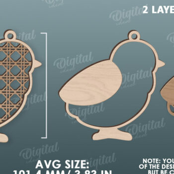 Intra απο ξύλο plywood 3mm-4mm πάχος – Προσωποποιημένη Πασχαλινή Ετικέτα κοπής με λέιζερ Δίασταση 20x20 cm INTRAFABR-116735053 - Image 2