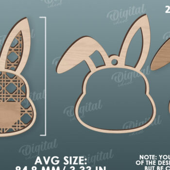 Intra απο ξύλο plywood 3mm-4mm πάχος – Προσωποποιημένη Πασχαλινή Ετικέτα κοπής με λέιζερ Δίασταση 20x20 cm INTRAFABR-116735561 - Image 2