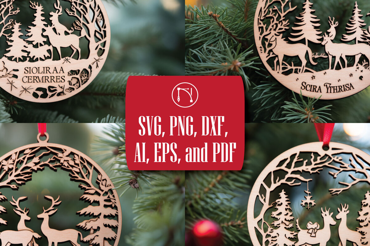 Intra απο ξύλο plywood 3mm-4mm πάχος – Εξατομικευμένο οικογενειακό χριστουγεννιάτικο πακέτο Δίασταση  20x20 cm INTRAFABR-82250182