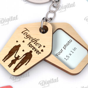 Intra απο ξύλο plywood 3mm-4mm πάχος – Εξατομικευμένη Οικογενειακή Κοπή Λέιζερ Μπρελόκ Δίασταση 5x5 cm INTRAFABR-115217083