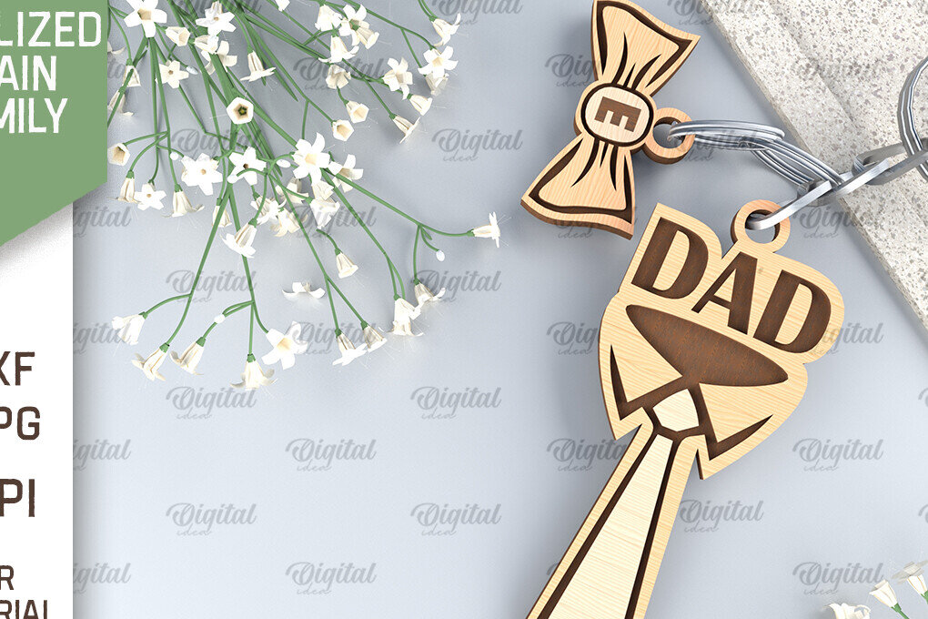 Intra απο ξύλο plywood 3mm-4mm πάχος – Εξατομικευμένη Οικογενειακή Κοπή Λέιζερ Μπρελόκ Δίασταση  5x5 cm INTRAFABR-96002162