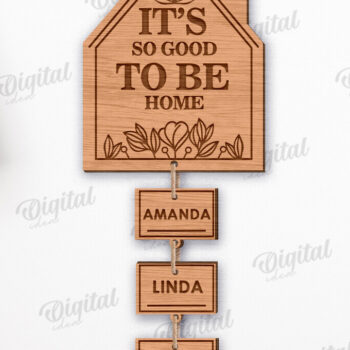 Intra απο ξύλο plywood 3mm-4mm πάχος – Εξατομικευμένη Οικογενειακή Ταμπέλα τοίχου Δίασταση  40x30 cm INTRAFABR-119615010 - Image 1