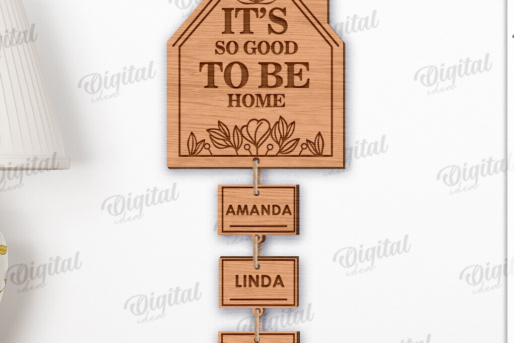 Intra απο ξύλο plywood 3mm-4mm πάχος – Εξατομικευμένη Οικογενειακή Ταμπέλα τοίχου Δίασταση  40x30 cm INTRAFABR-119615010