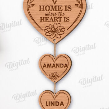 Intra απο ξύλο plywood 3mm-4mm πάχος – Εξατομικευμένη δέσμη οικογενειακών επιγραφών τοίχου Δίασταση 40x30 cm INTRAFABR-119546213 - Image 10