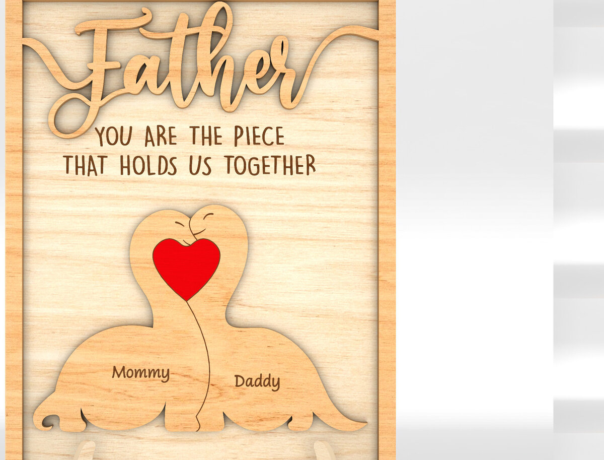 Intra απο ξύλο plywood 3mm-4mm πάχος – Εξατομικευμένη Πινακίδα για την Ημέρα του Πατέρα Δίασταση  20x20 cm INTRAFABR-99991635