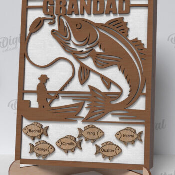 Intra απο ξύλο plywood 3mm-4mm πάχος – Εξατομικευμένη δέσμη σημαδιών για τη γιορτή του πατέρα Δίασταση  20x20 cm INTRAFABR-119546791 - Image 5